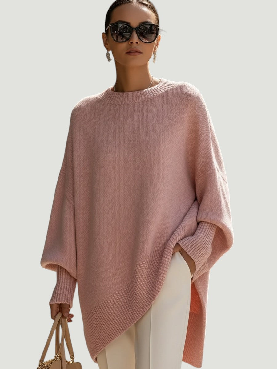Bea - Pull Poncho Beige Chic