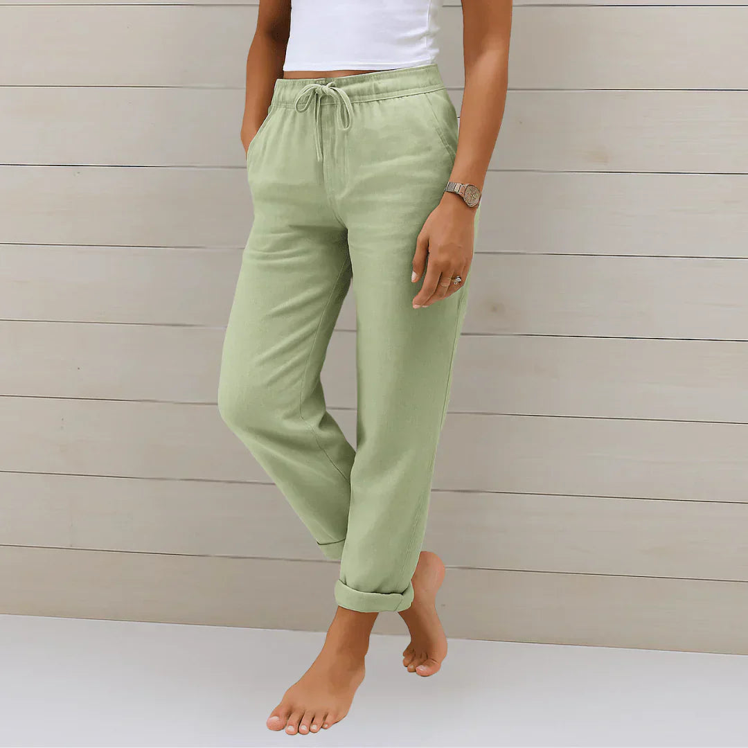 Solène - Pantalon en Lin Léger pour Femme
