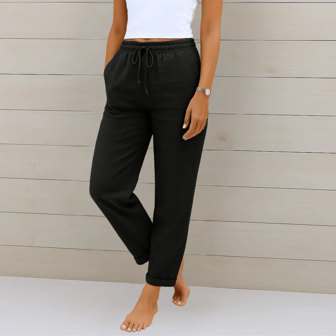 Solène - Pantalon en Lin Léger pour Femme