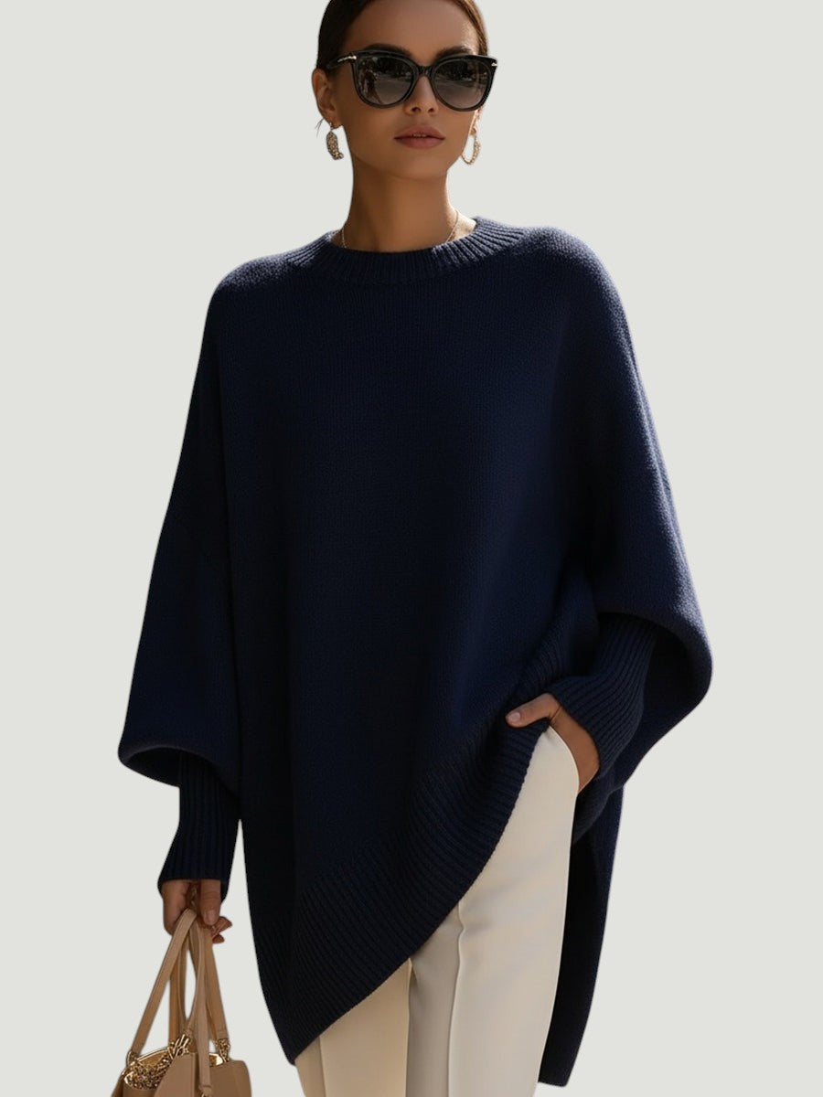 Bea - Pull Poncho Beige Chic