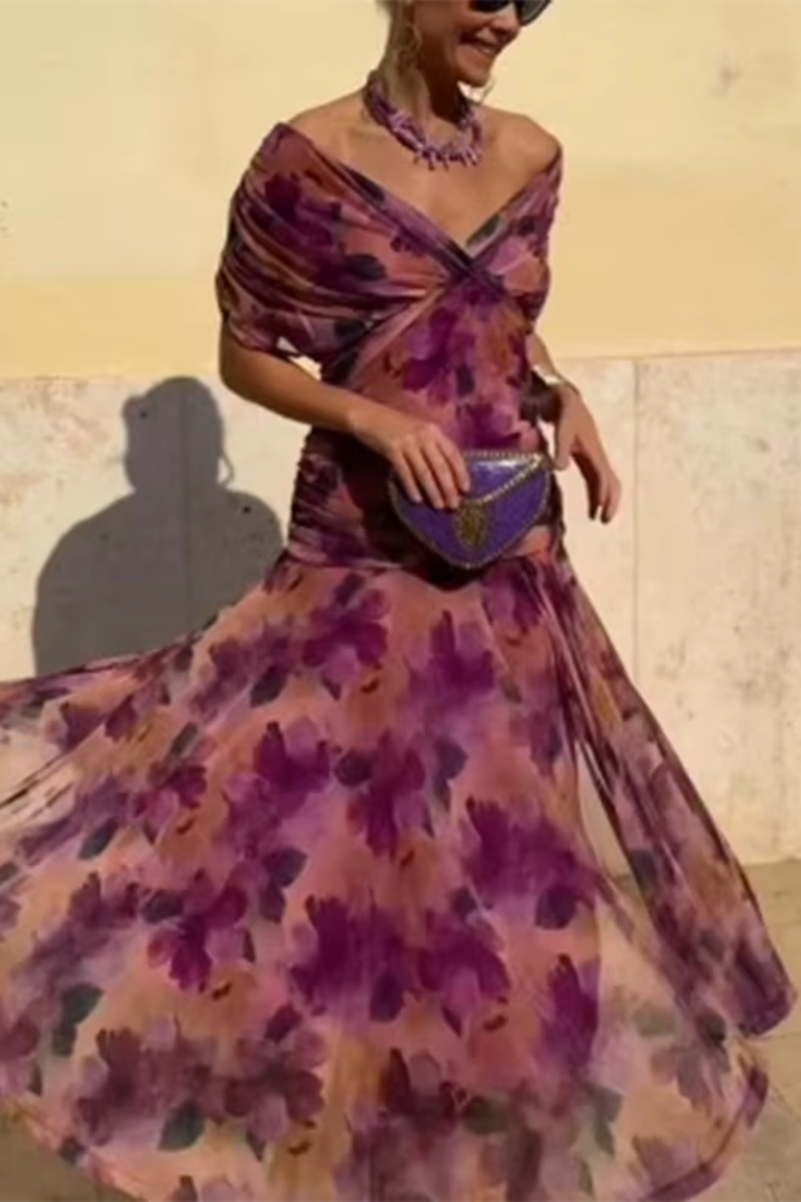 Claire | Robe Maxi de Fête Élégante à Col V