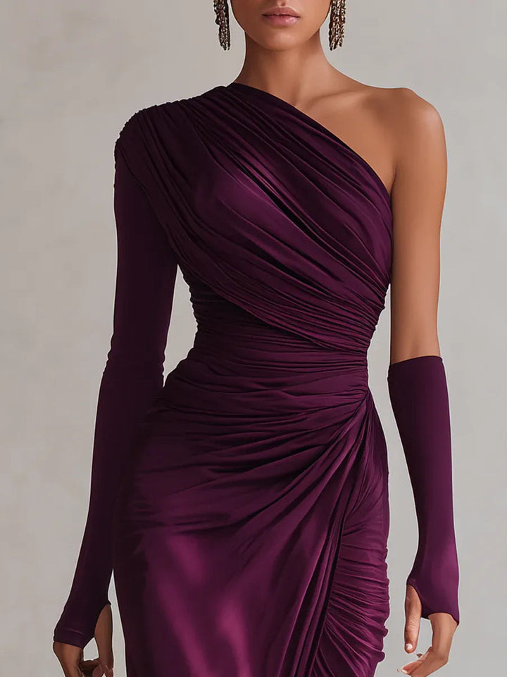 Victoire™ Robe Féminine Asymétrique Élégance Couture