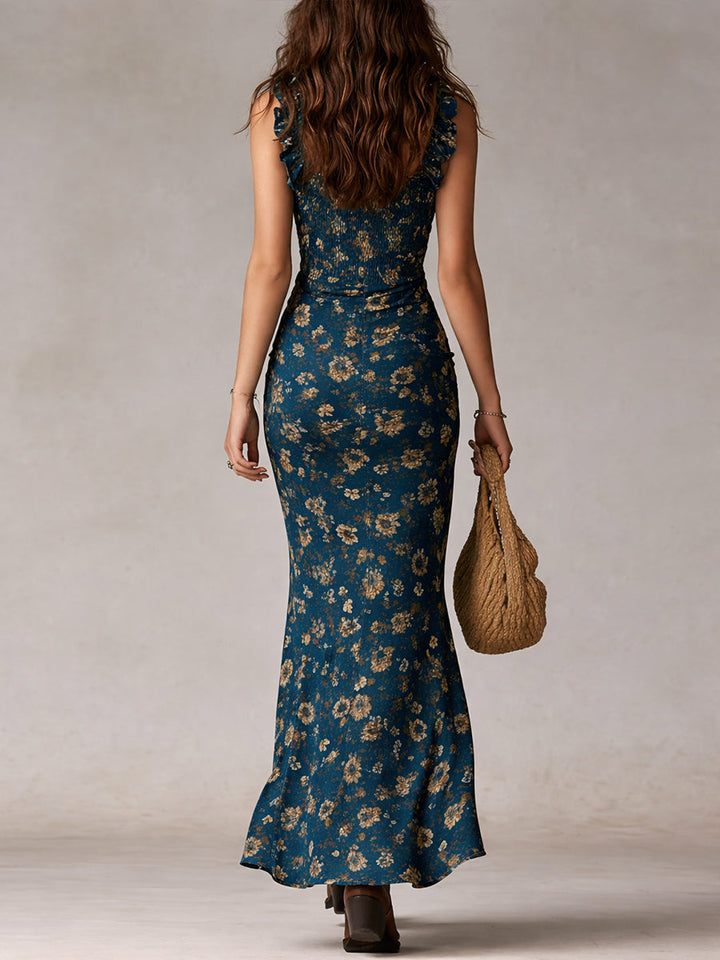 Luna | Robe Longue Élégante Style Rétro