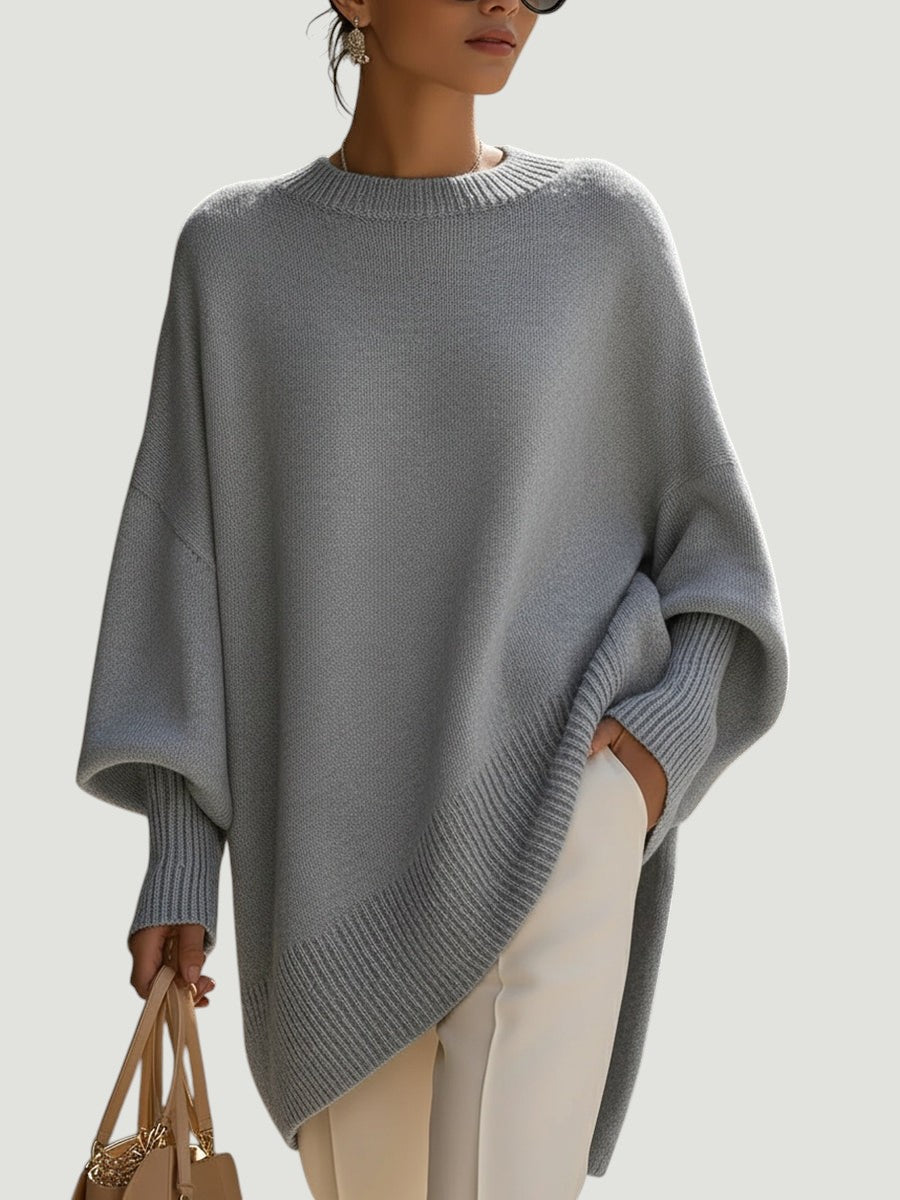 Bea - Pull Poncho Beige Chic