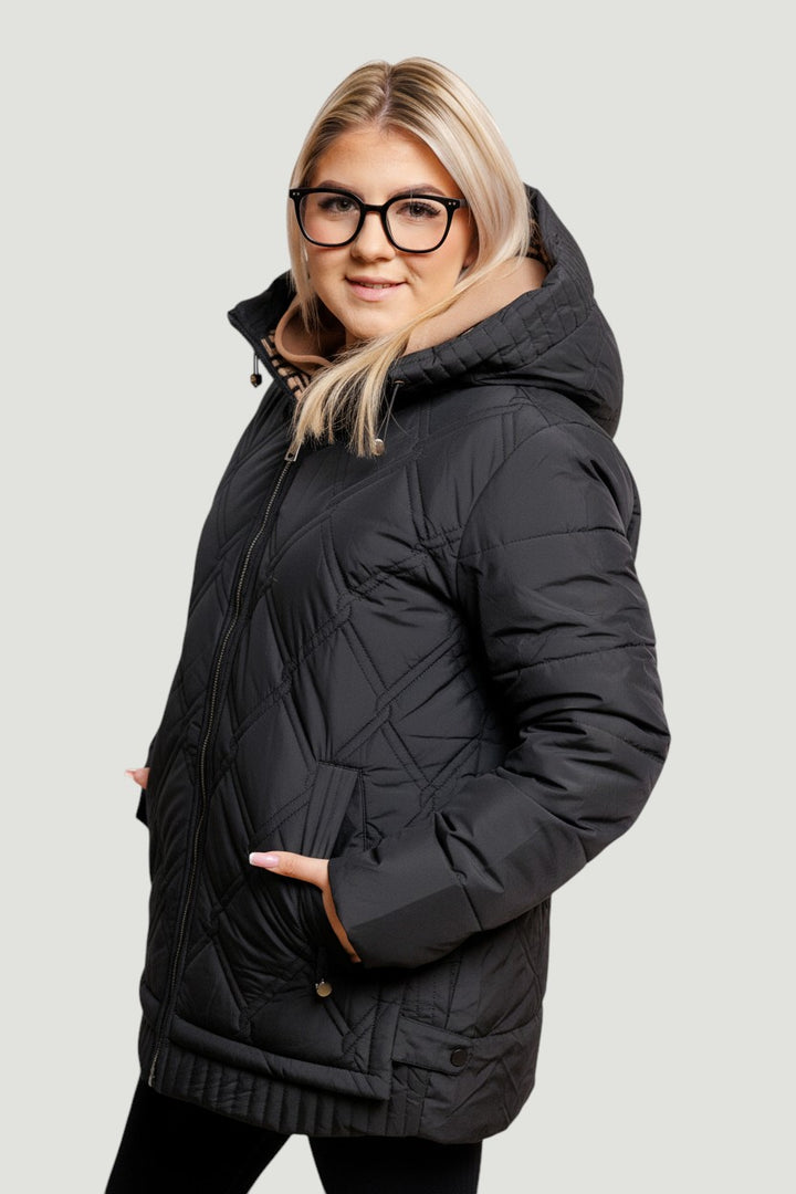 Éliane™ | Veste d’hiver chaude, légère et imperméable Plus Size
