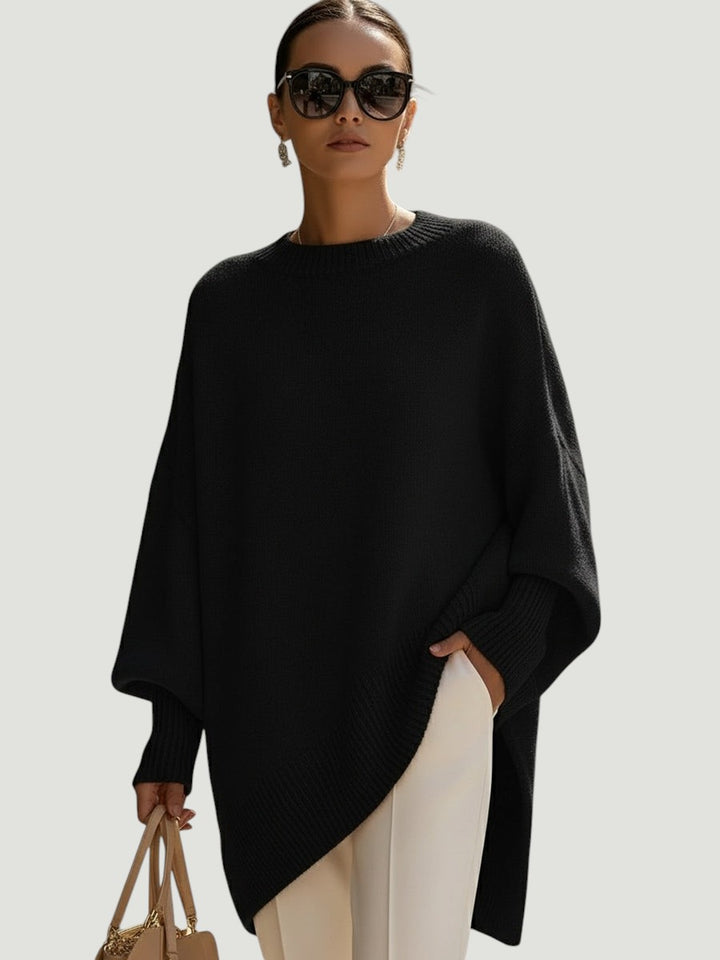 Bea - Pull Poncho Beige Chic