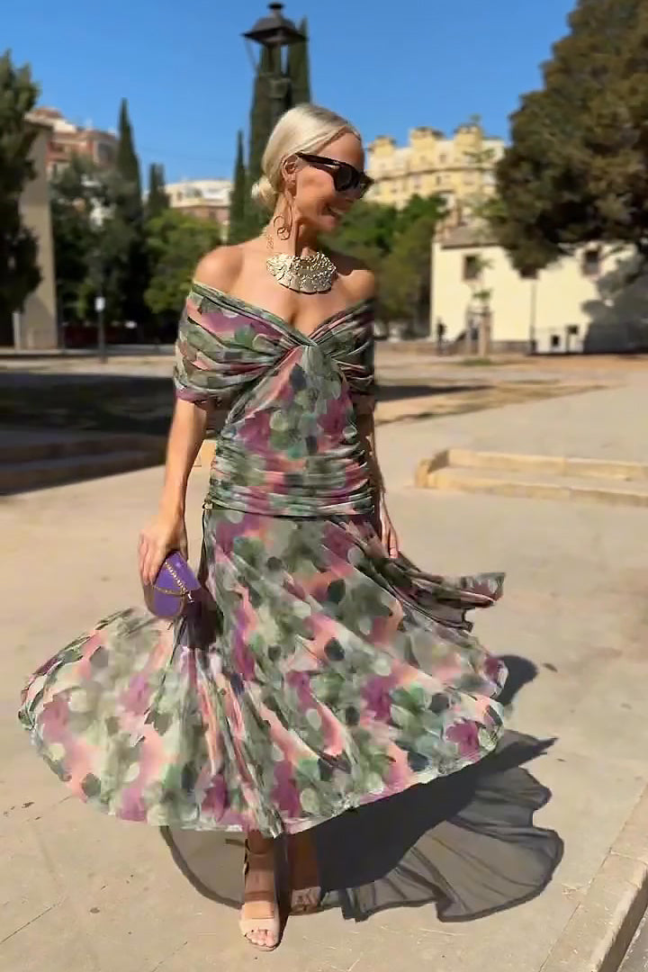 Claire | Robe Maxi de Fête Élégante à Col V