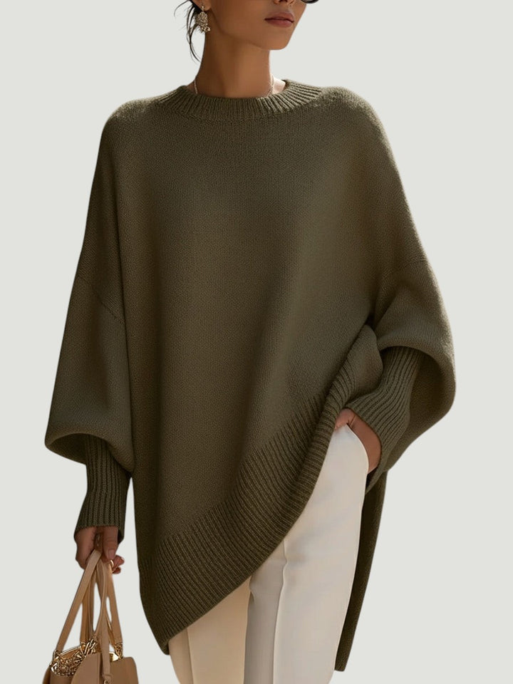 Bea - Pull Poncho Beige Chic