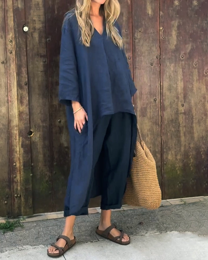 Faustine™ Ensemble Féminin Élégant et Décontracté