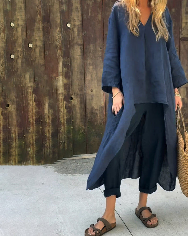 Faustine™ Ensemble Féminin Élégant et Décontracté