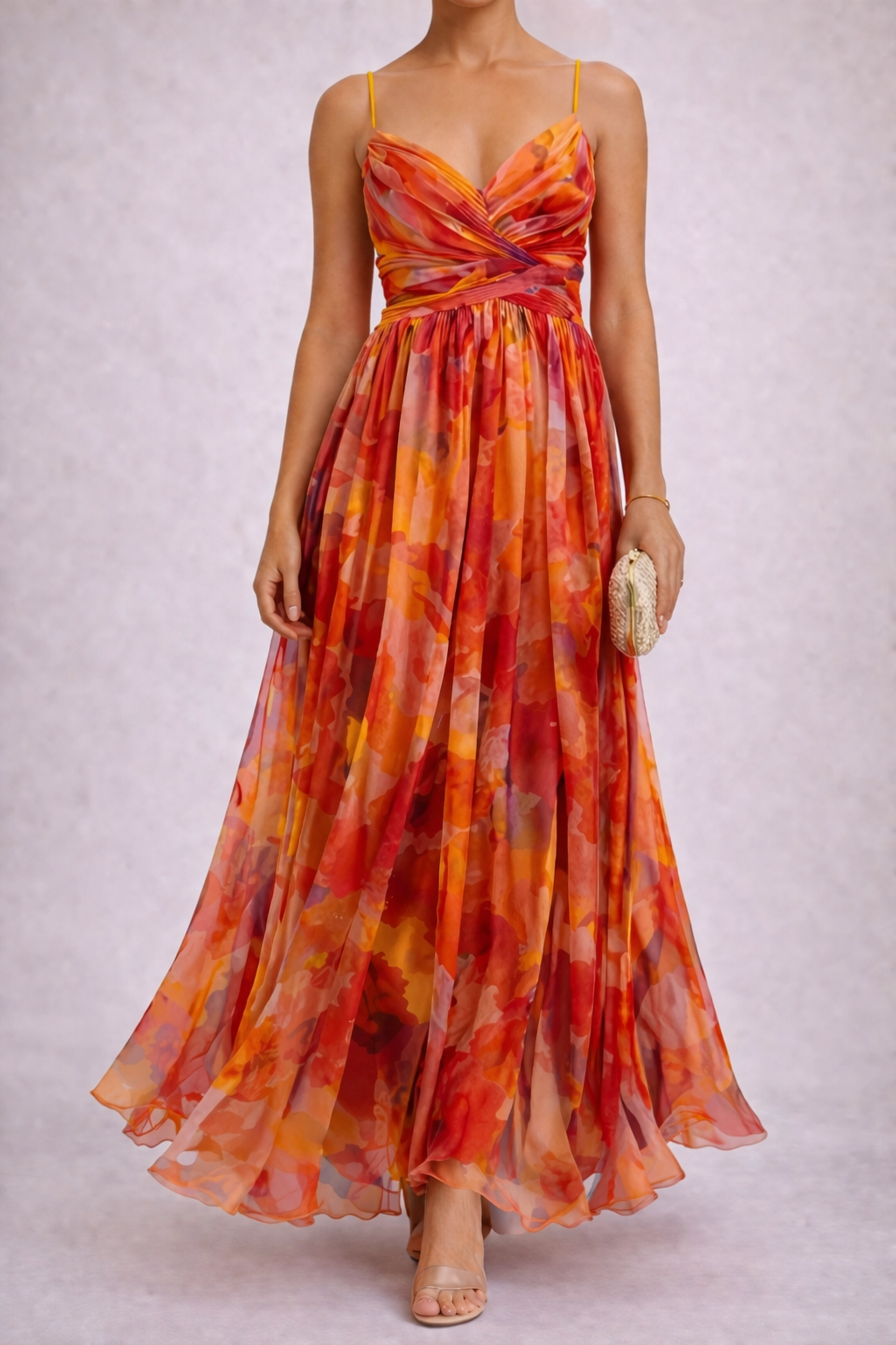Julia - Robe Longue Fleurie Élégante