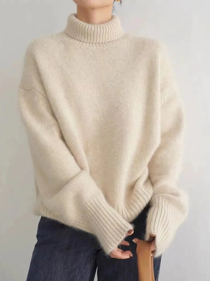 Blandine™ Pull Féminin Col Roulé Élégance Intemporelle
