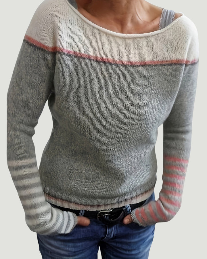 Katharina – Pull Rayé à Manches Longues
