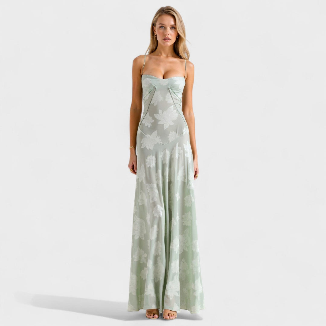 Verona - Robe maxi en dentelle florale