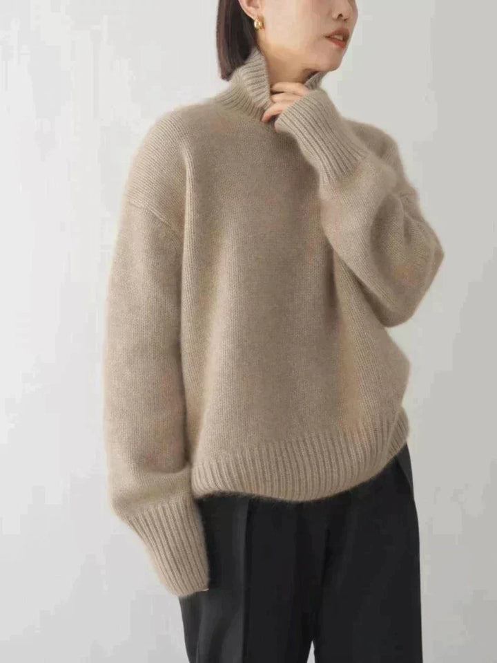Blandine™ Pull Féminin Col Roulé Élégance Intemporelle