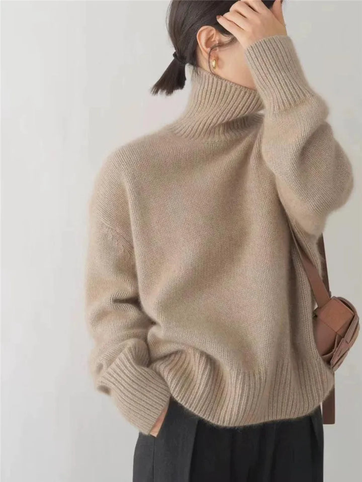 Blandine™ Pull Féminin Col Roulé Élégance Intemporelle