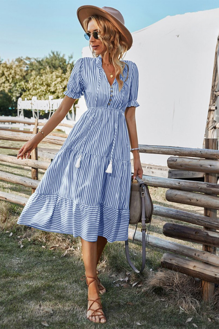 Lucie™ | Élégance légère Robe Midi Femme