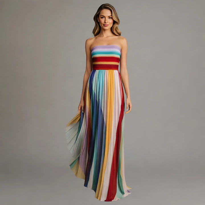 Sienna™ Robe Féminine Plissée Élégance Artistique