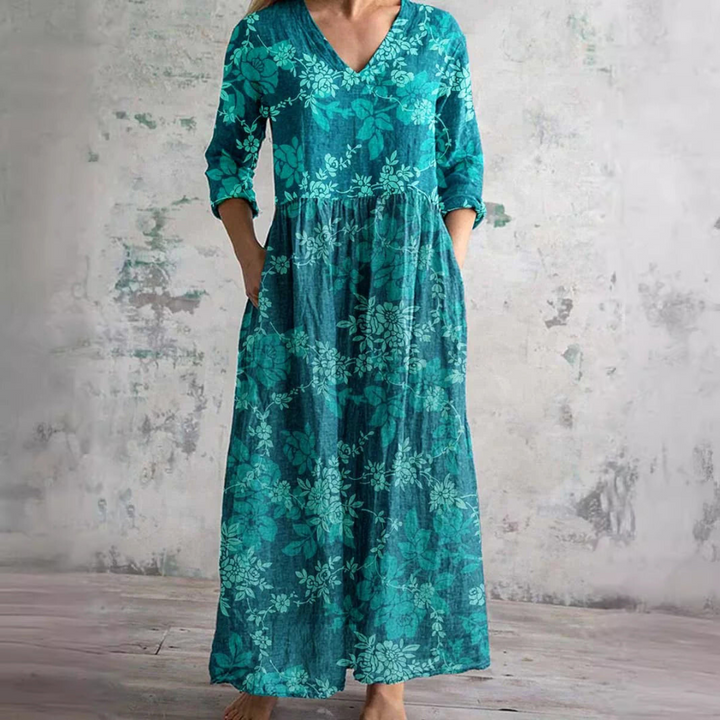 Célestine™ Robe Féminine Florale Élégance Naturelle