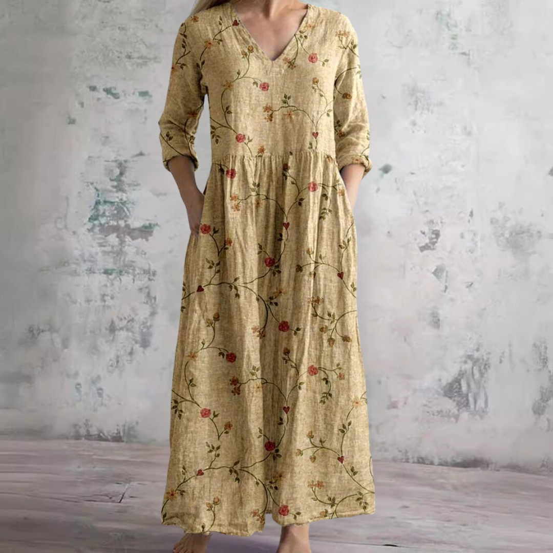Célestine™ Robe Féminine Florale Élégance Naturelle