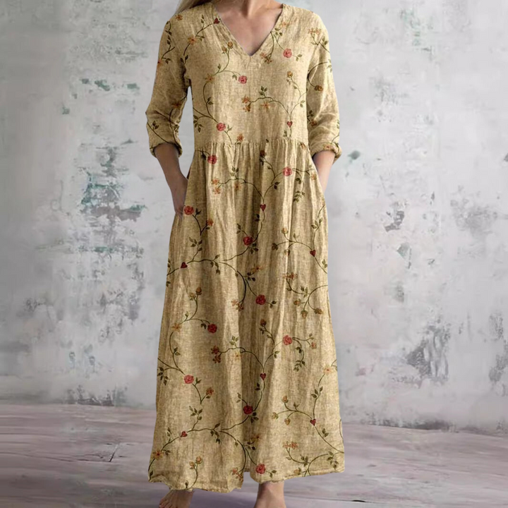 Célestine™ Robe Féminine Florale Élégance Naturelle