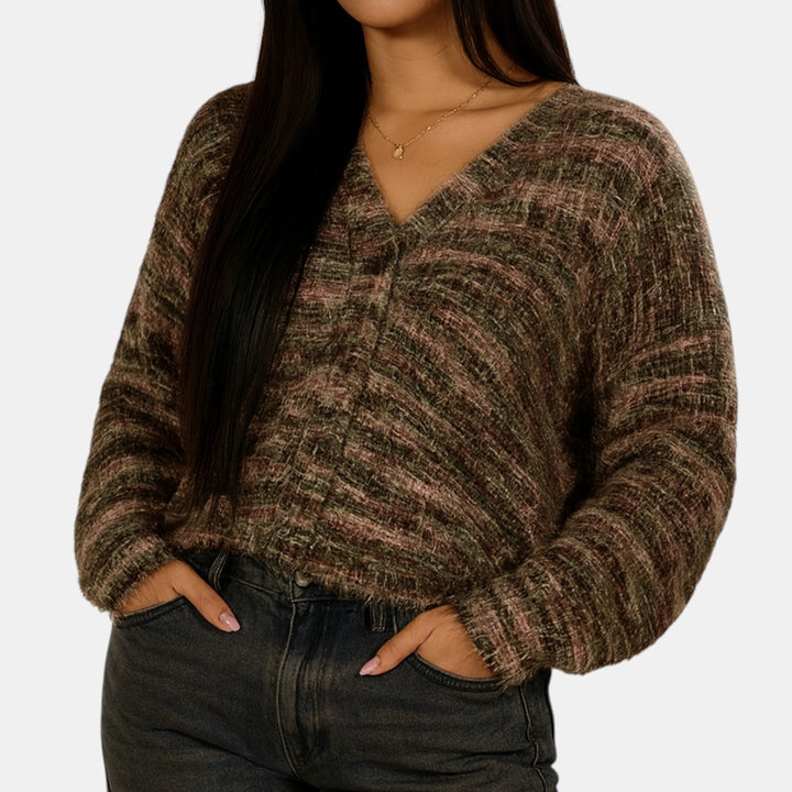 Mona - Gilet Multicolore Décontracté