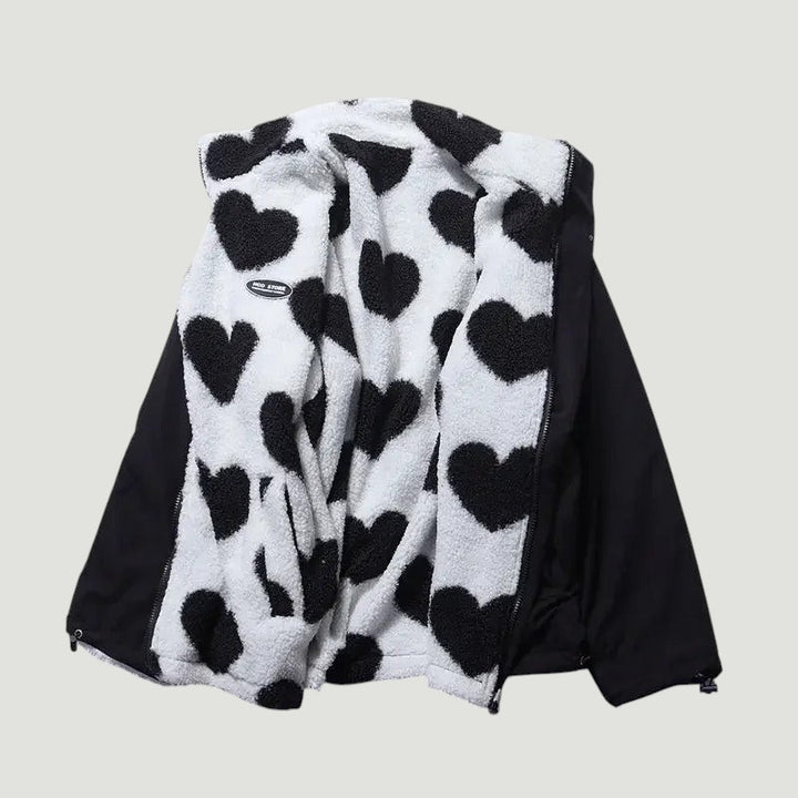 Katharina™ | Veste Réversible à Cœur – Élégance et Douceur Polyvalente
