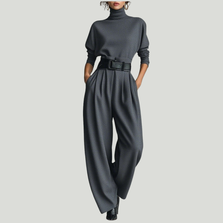 JULIET |  Ensemble col roulé & pantalon droit