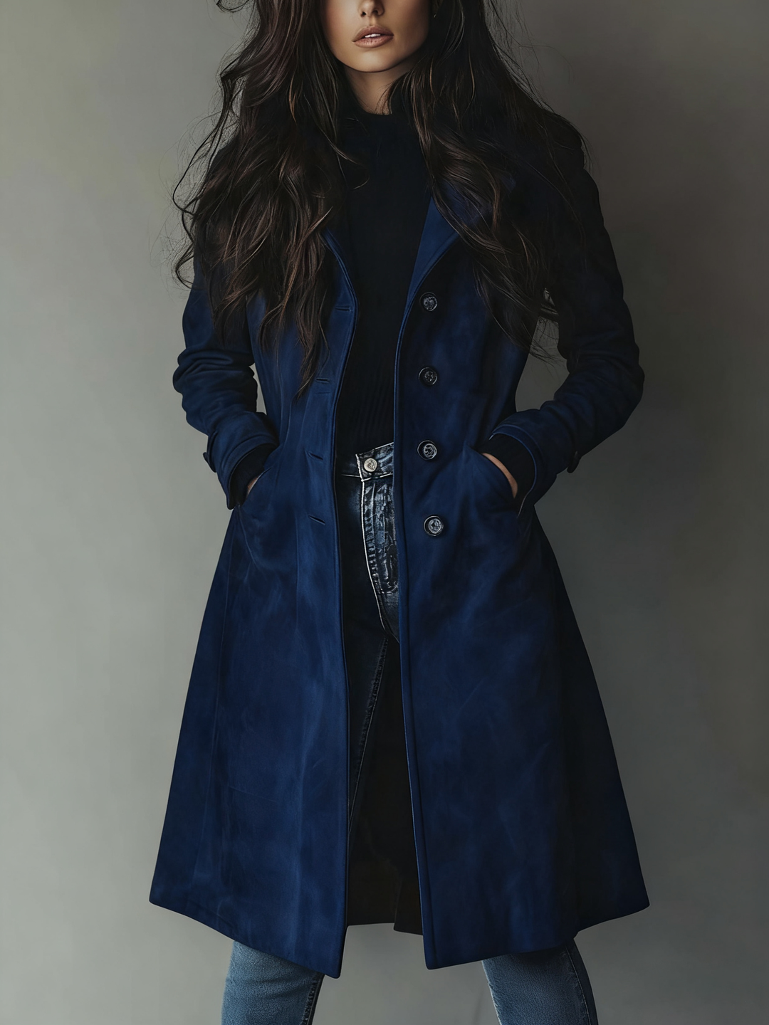 Danoir Paris™ | Trench-coat en daim au style vintage