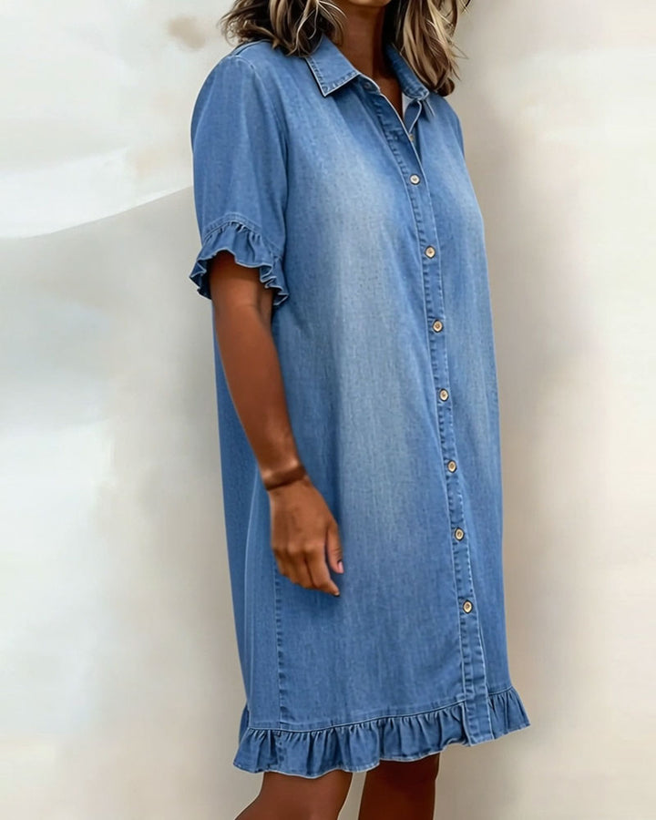 Lorena™ Robe Chemise Féminine Élégance Décontractée