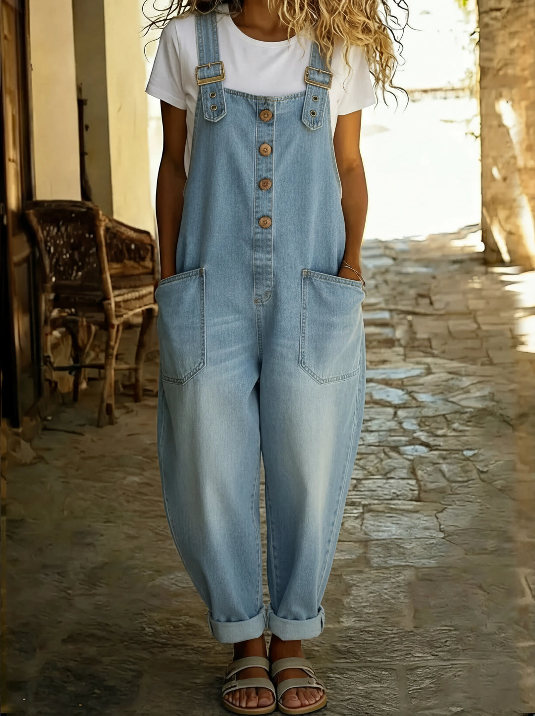 Juliette™ Combinaison Féminine Denim Décontracté
