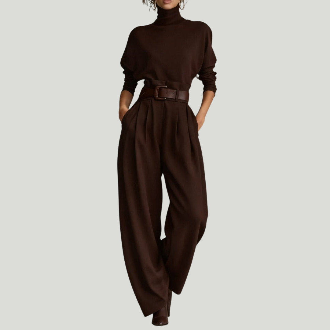 JULIET |  Ensemble col roulé & pantalon droit